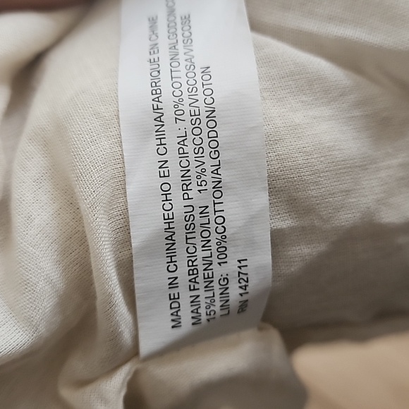 ELOQUII 3/4 Sleeve Realxed Linen Blend Jacket - Picture 8 of 10